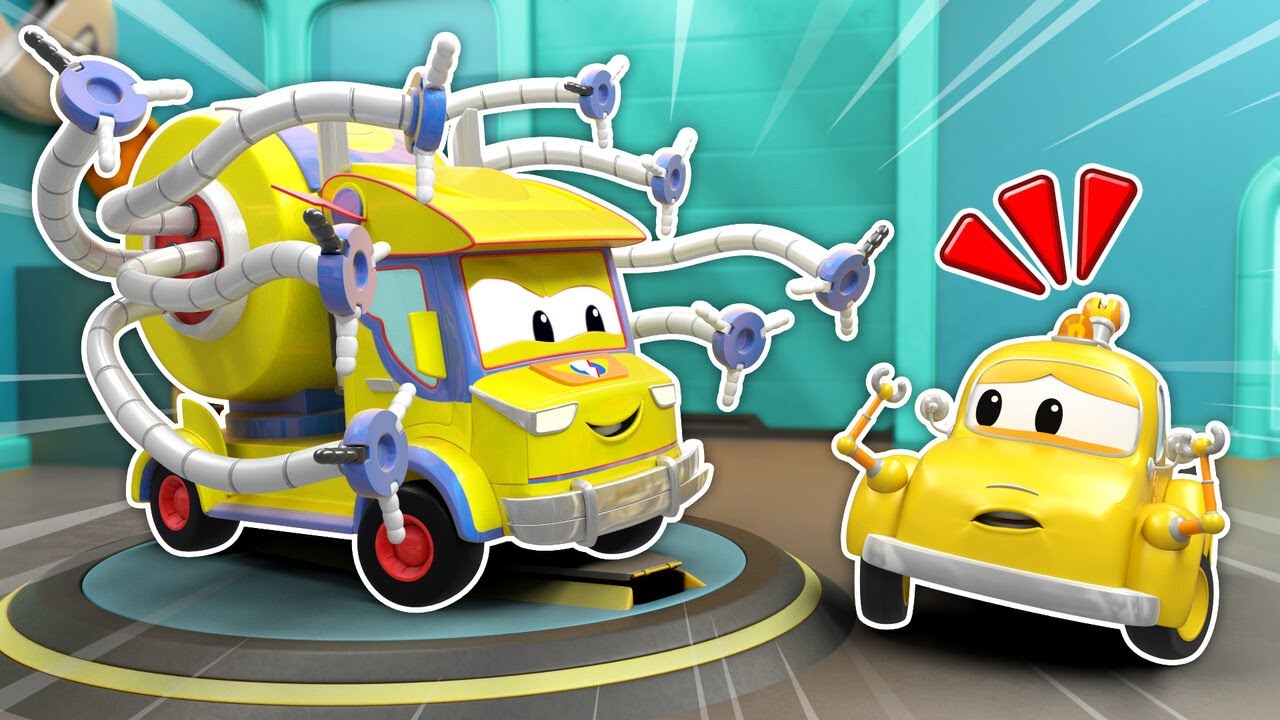 Oh no! CAMION MALO DE COSQUILLAS chochó con ladrillos | Reparación de Carros