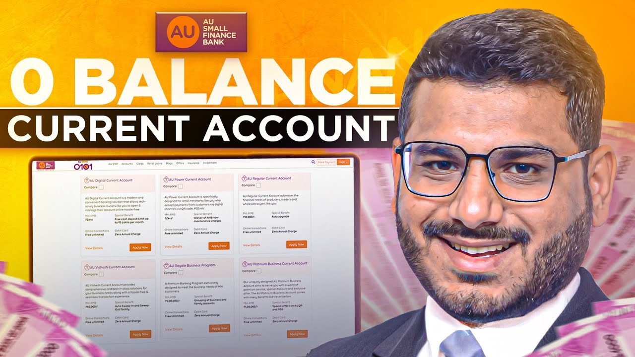 AU Current Account Zero Balance
