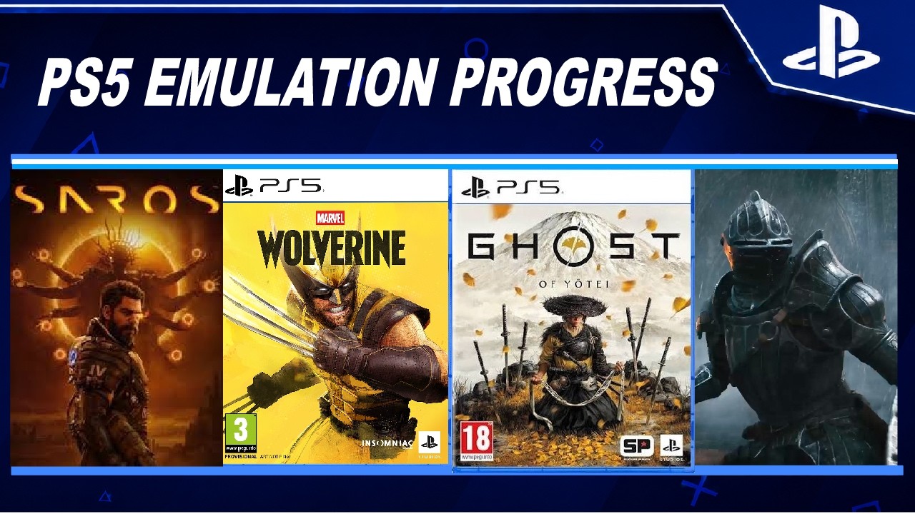 KyTyPS5 Emulator Saros, Wolverine, demons souls, Ghost of Yotei SharpEmu
