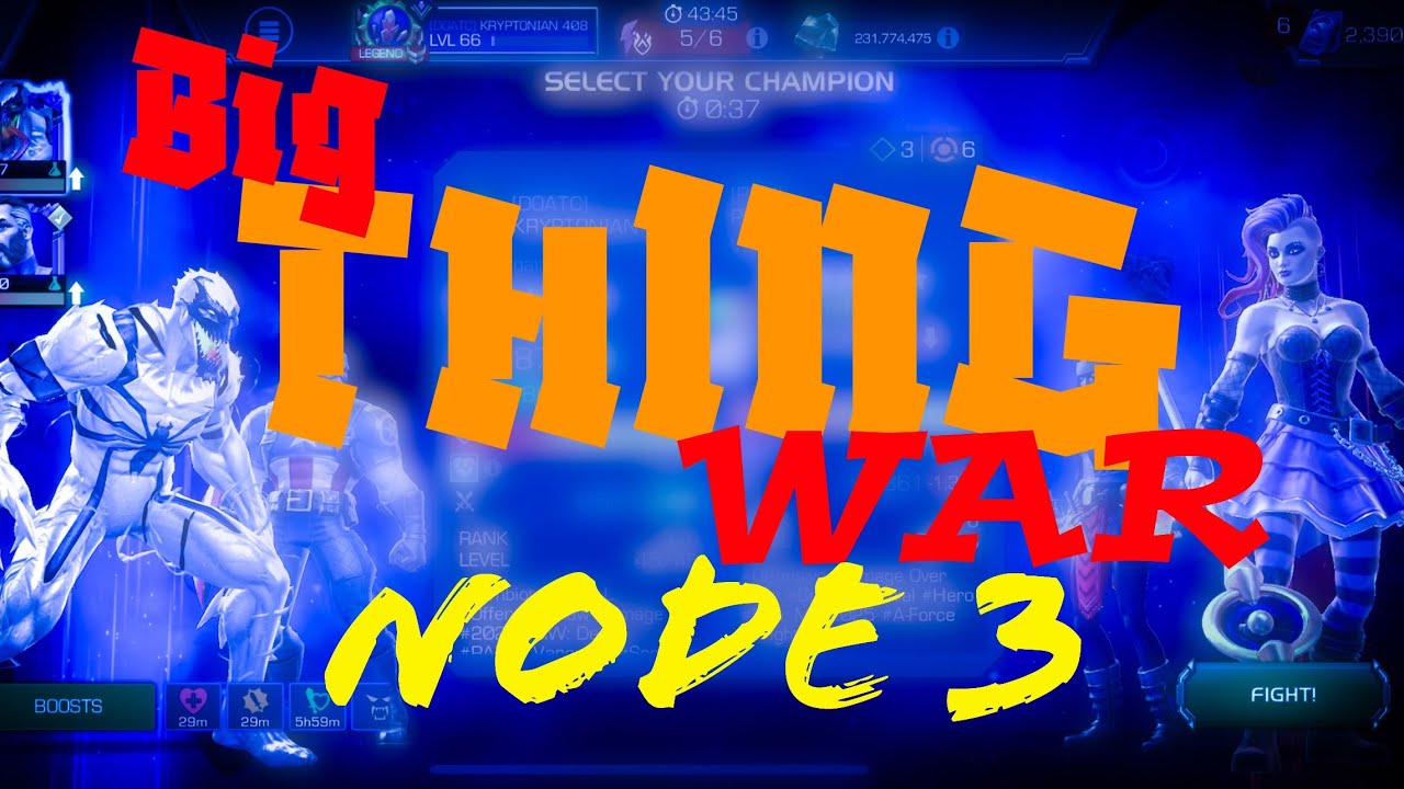 MCOC Big Thing War Node 3 : Anti-Venom v Nico Minoru