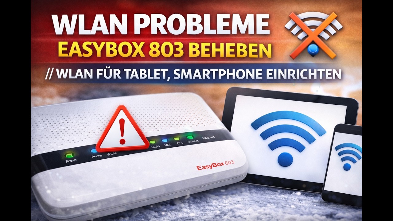 WLAN Probleme EasyBox 803 beheben // WLAN für Tablet, Smatphone einrichten