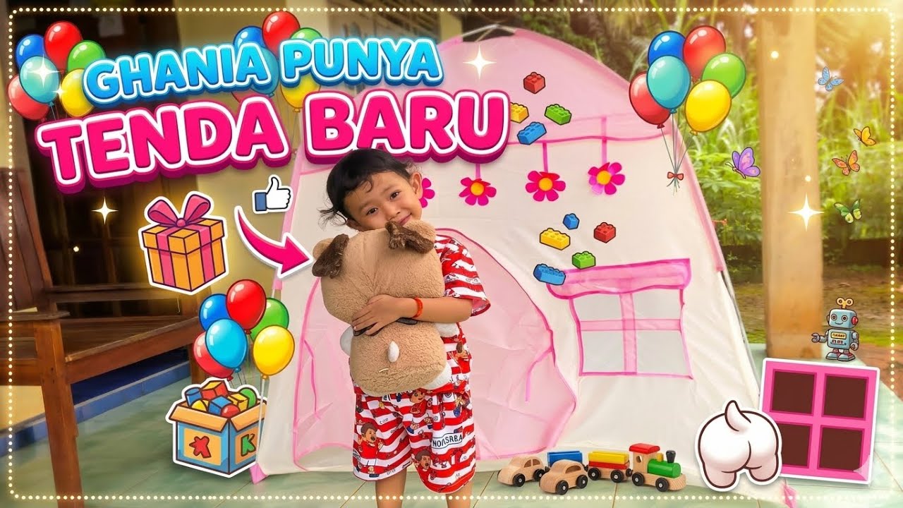 Unboxing Tenda Anak Pink Super Cantik buat Ghania ✨ Seru Banget Mainnya!