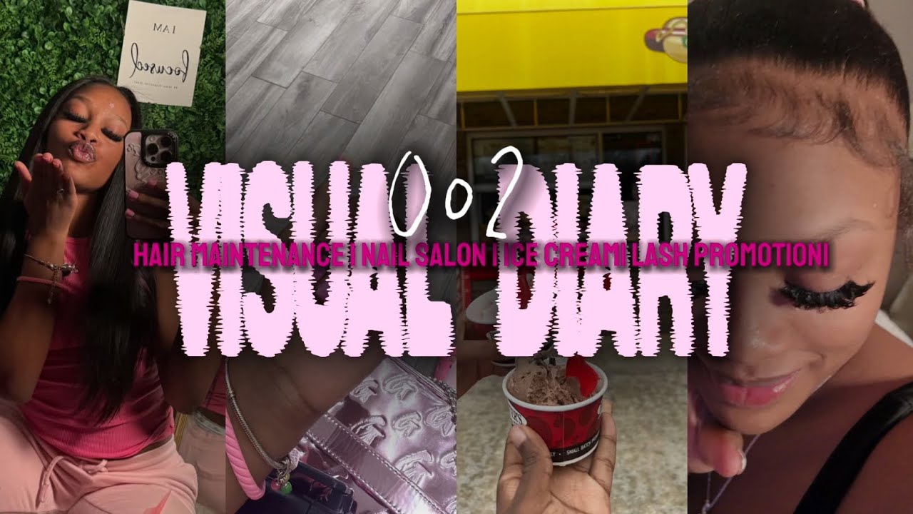 Visual Diaries 002🎥:Lash promotion | Ice Cream | shopping | hair maintenance | nail salon 