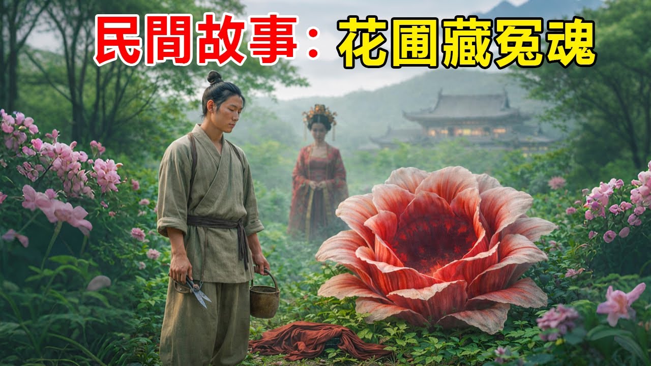 民間故事：藥鋪掌柜為送女進宮，殺人全家奪取香丸，十年後孤兒化身花匠，引誘寵妃全家滴血催花。眾人只道是曠世奇景，誰料花朵聞血即變，化為血盆大口，只留那滿地血衣祭奠十年前的亡魂