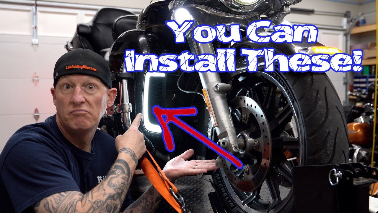 Install Kuryakyn Tracer LED Fairing Lower Grills on a Harley-Davidson