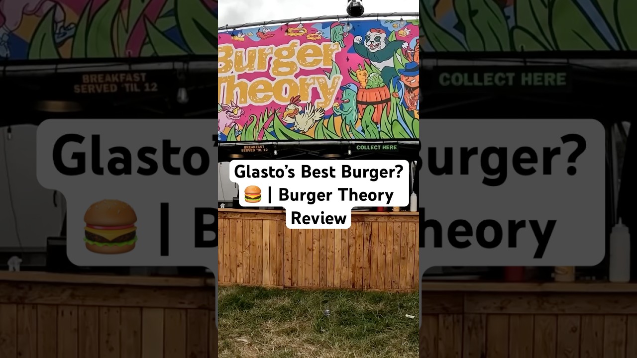 Najlepszy burger w Glasto? 🍔 | Recenzja Burger Theory #glastonbury2025 #festivalfood #burgertheroy