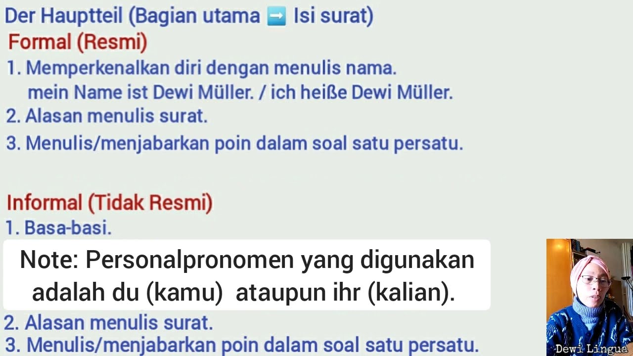 Cara Menjawab Ujian Schreiben (Menulis) Bahasa Jerman A1 Dan Contoh Soal