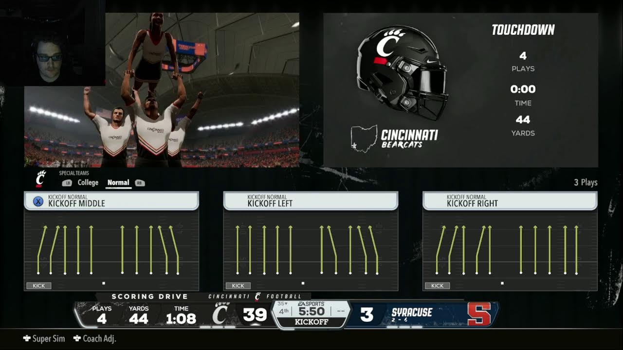 OG CFB Big East Online Dynasty | Y4, G9 at Syracuse