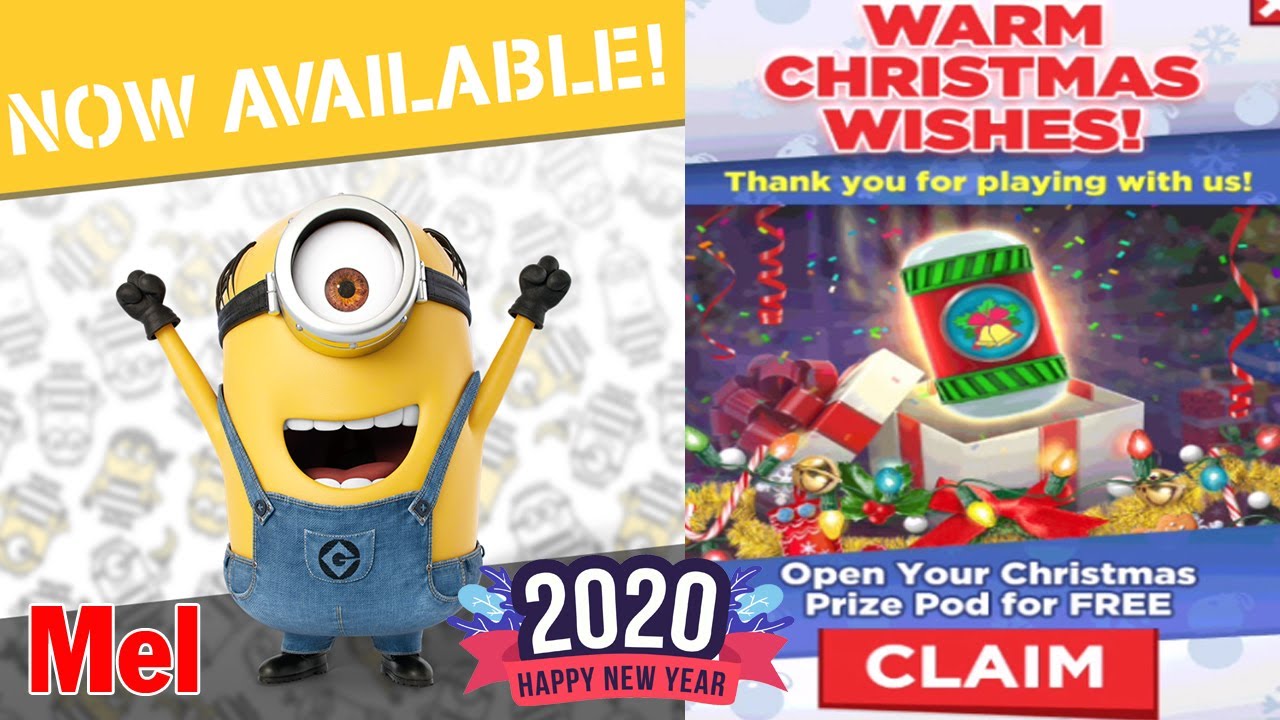 New Minions,Minion Games,Minion Rush Mel Unlocked - Open Christmas Prize Pod Free Claim Gameplay