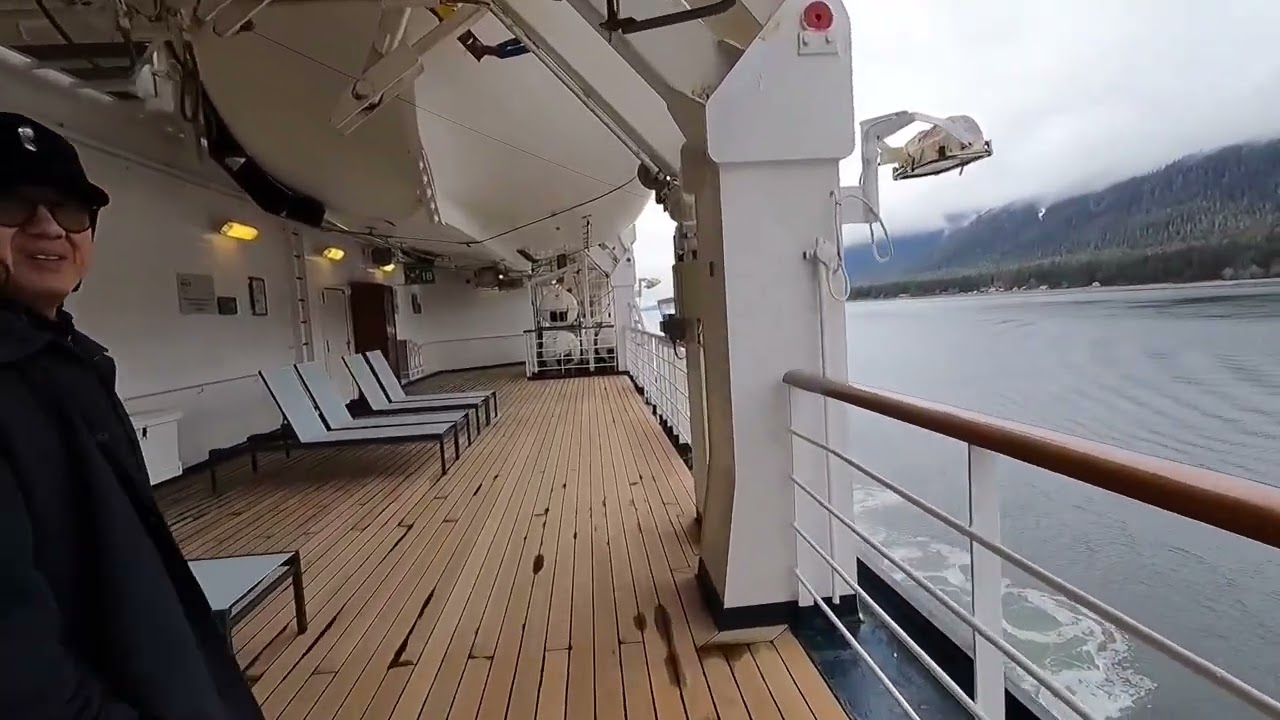 Holland America Eurodam Wraparound Promenade Deck Tour May 1st 2023 Juneau Alaska