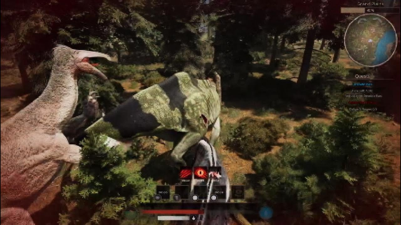 Fighting GP's Get Along Gang -Path of Titans PvP Official 