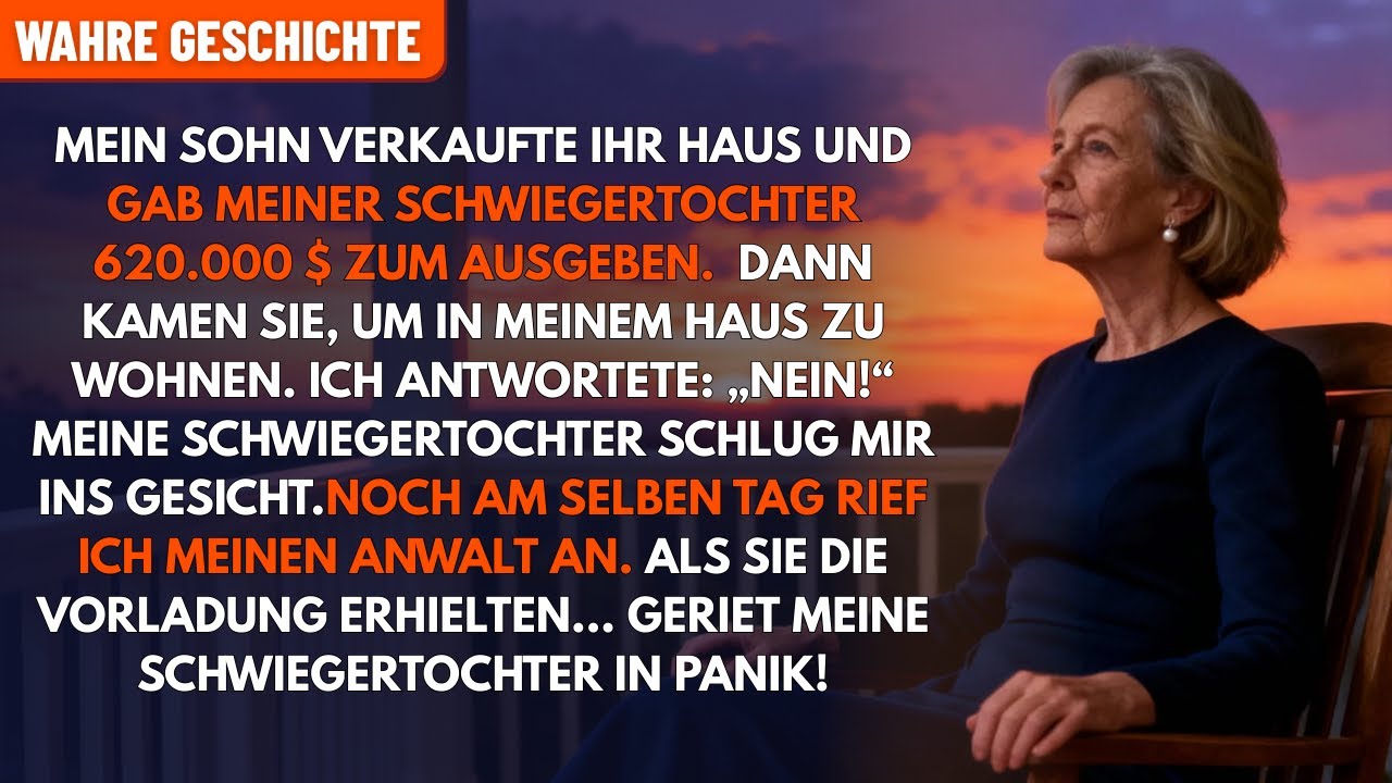 Mein Sohn verkaufte ihr Haus und gab Schwiegertochter 620.000 $ zum Ausgeben. Dann kamen sie zu mir