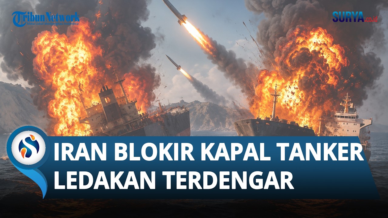 Ketegangan Meningkat! Iran Blokir Kapal Tanker di Selat Hormuz, Ledakan Terdengar di Selatan Teheran