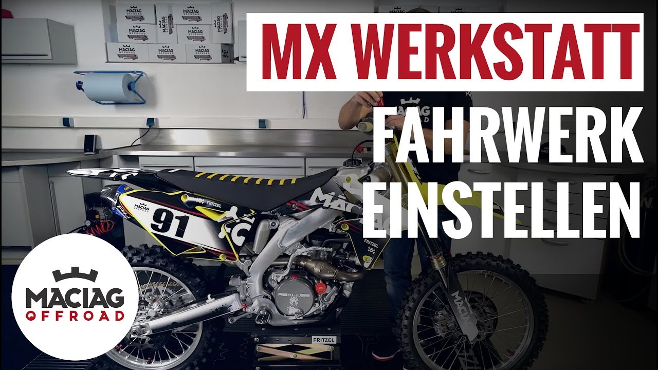 Motocross / Enduro Fahrwerk einstellen | Tutorial | Maciag Offroad MX Werkstatt