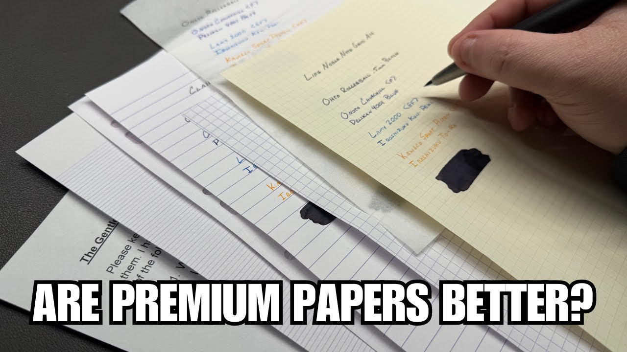The Best Paper for Fountain Pens (Testing 8 Premium Papers)