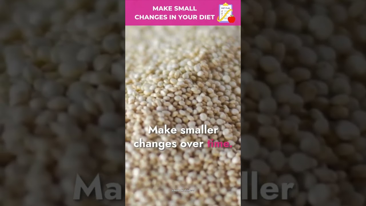 Small, steady changes lead to big results! 🍎 Start slow with your healthy diet
