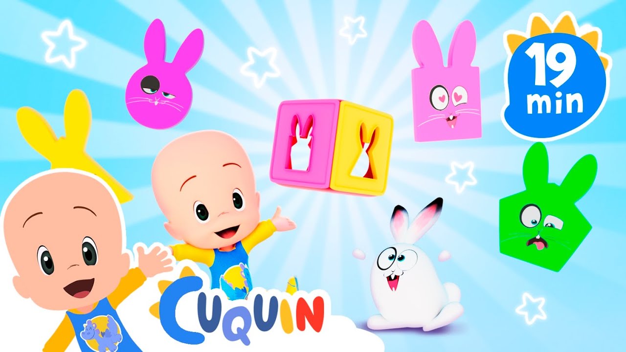 Cuquin’s Magic Color Cube – Learn the Shapes | Cleo & Cuquin Educational Videos for Children