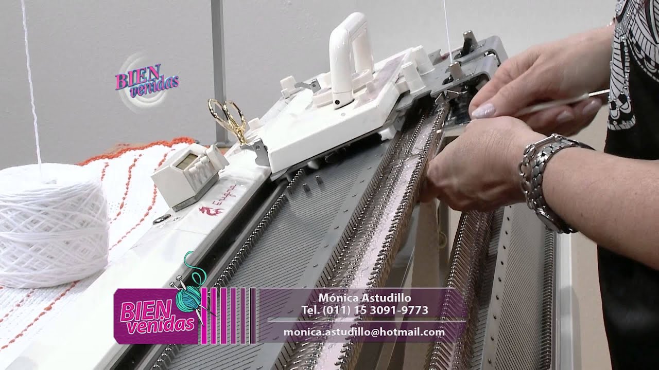 Mónica Astudillo - Bienvenidas TV en HD - Enseña a tejer con máquina.