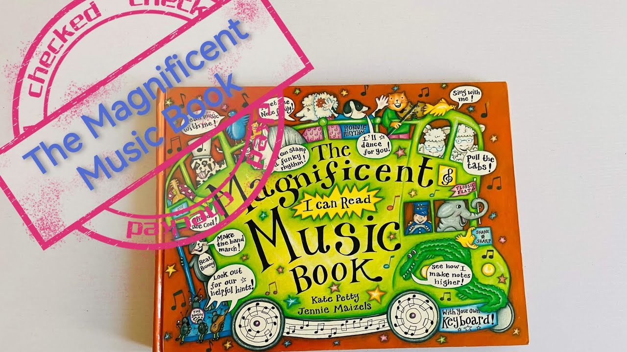 The Magnificent Music Book Amazing pop up 3D book about music, notes and animals ⁉️
