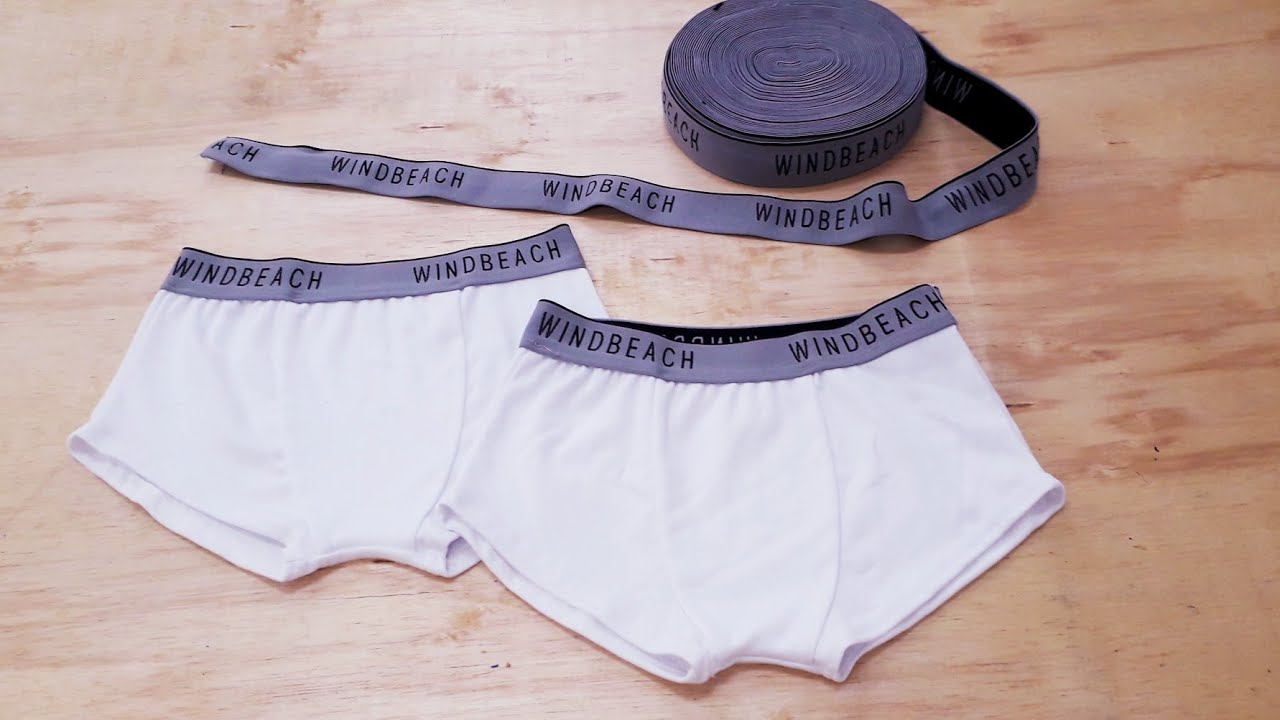 Como costurar elástico em cueca boxer. Medidas P M G e GG