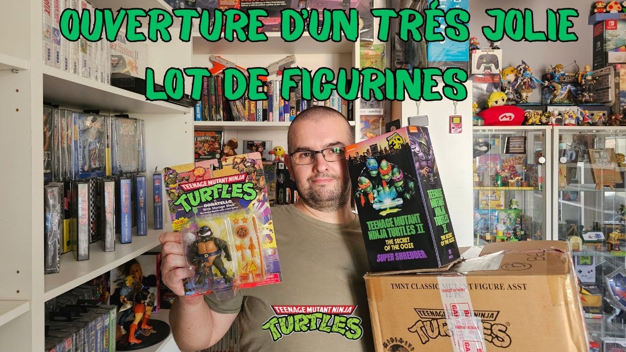 Ouverture d'un très beau colis de figurines de Tortues Ninja