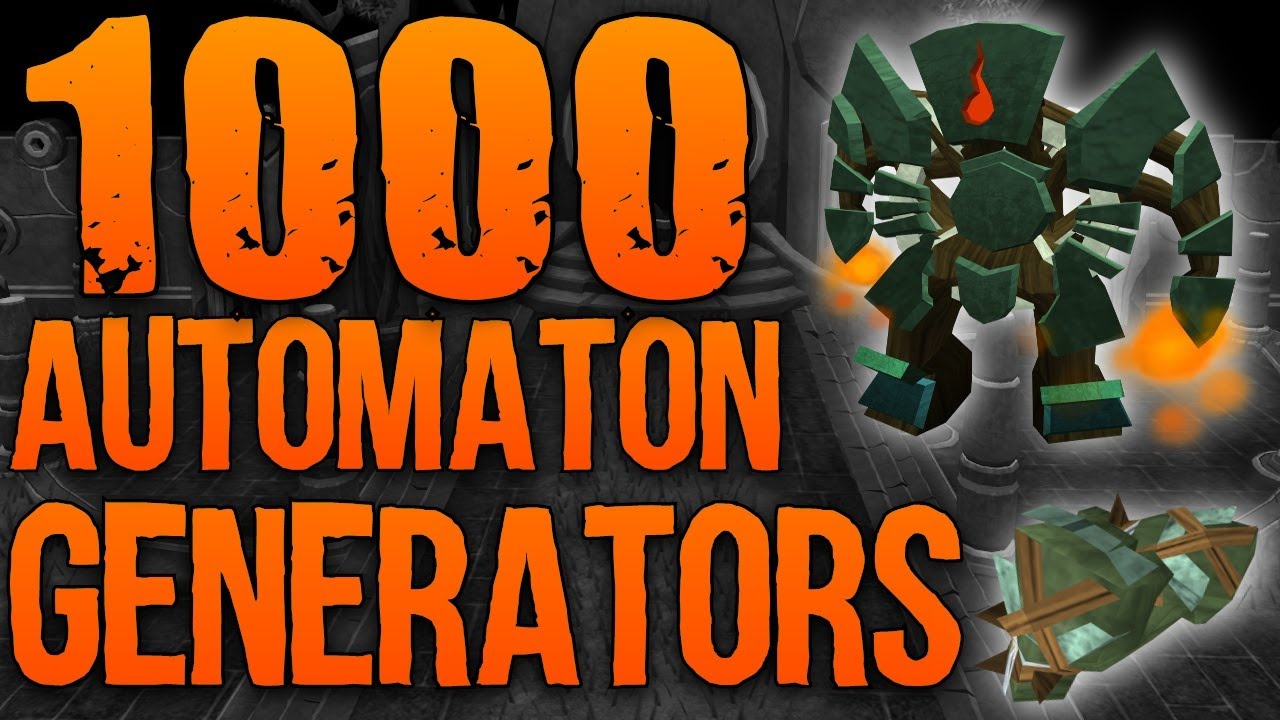 Runescape 3 - Loot From 1000 Automaton Generators