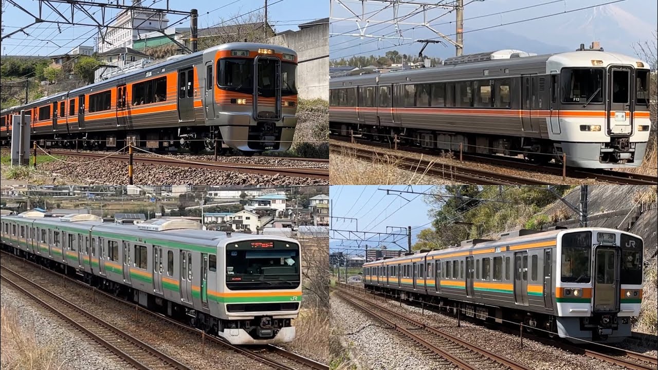 【色んな車両が爆走❗️】東海道線　高速通過集　静岡地区　函南〜三島　速度計付