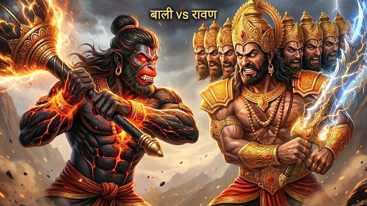 बाली और रावण का अनसुना महाप्रलयंकारी युद्ध ! | Bali vs Ravan | #bali #ravan