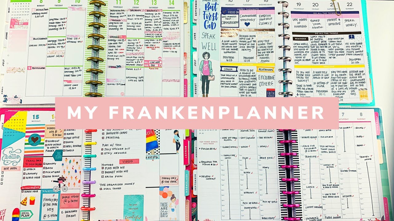 My Frankenplanner Setup #updated #happyplanner #frankenplanner