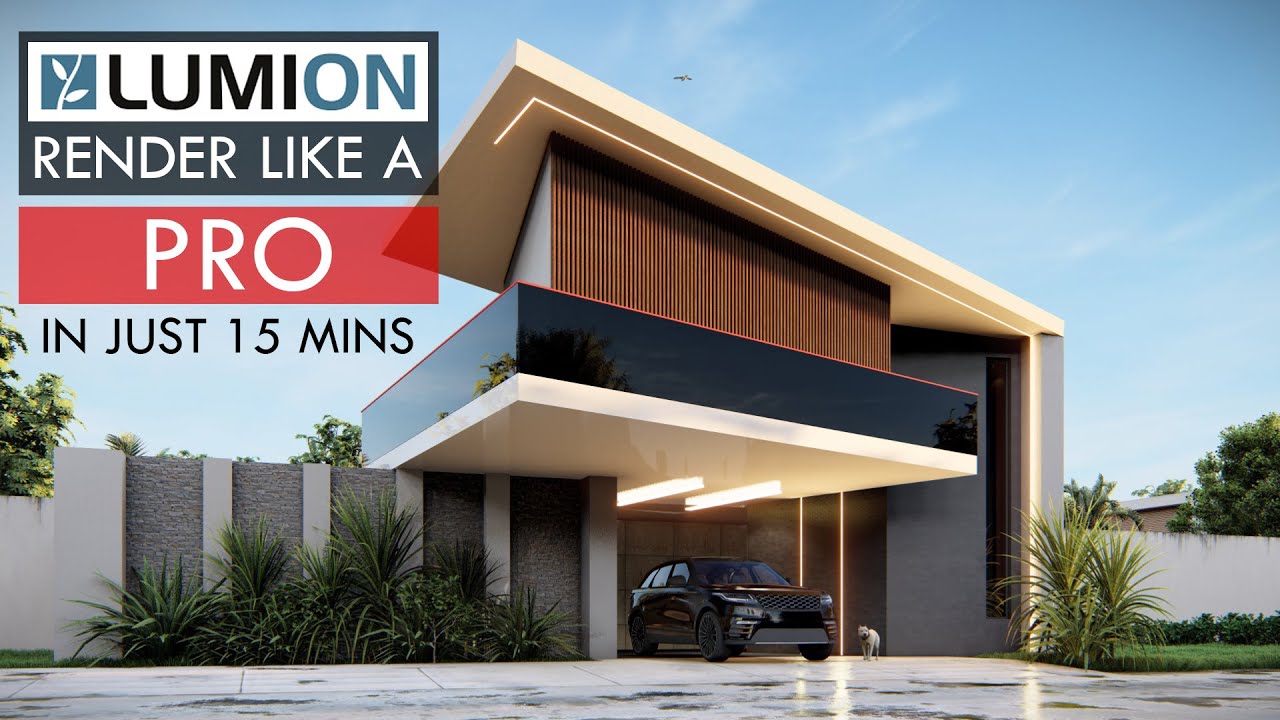 How To Create a REALISTIC Exterior Render in just 15 minutes #lumion #architecture #tutorial