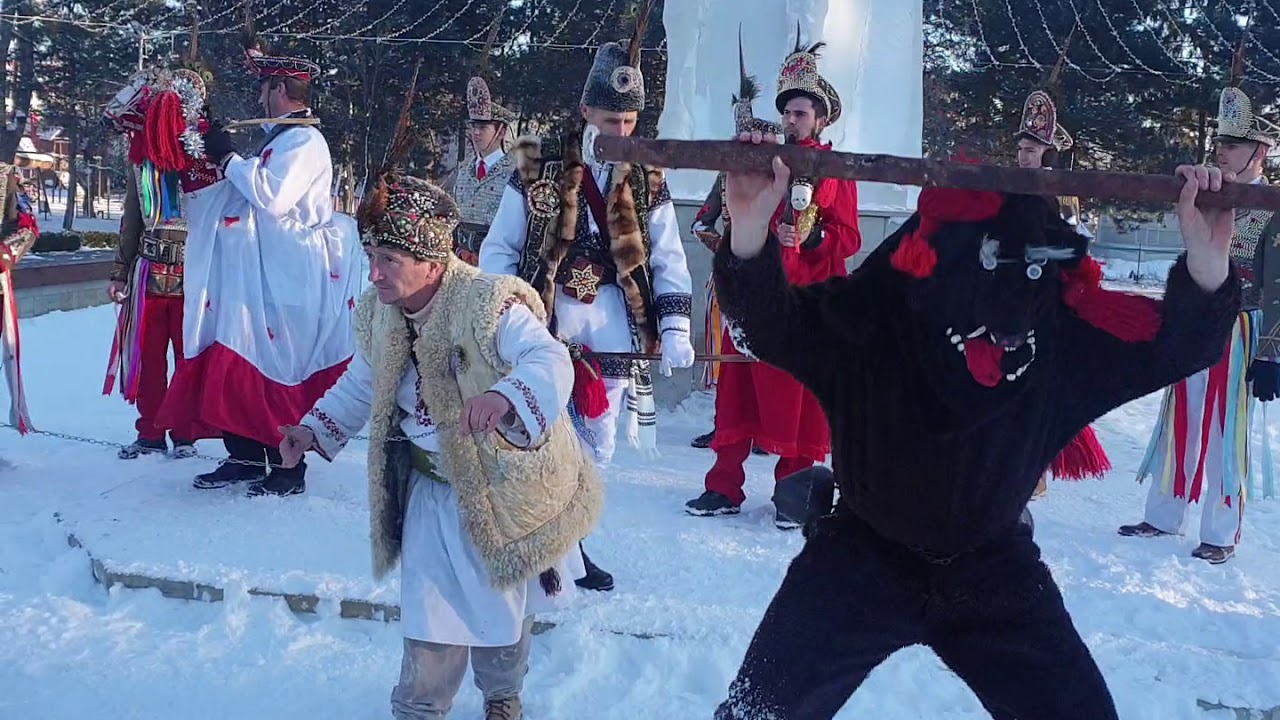 Obiceiuri de iarna Volovat , (calutu, ursu si capra) 7 ianuarie 2020