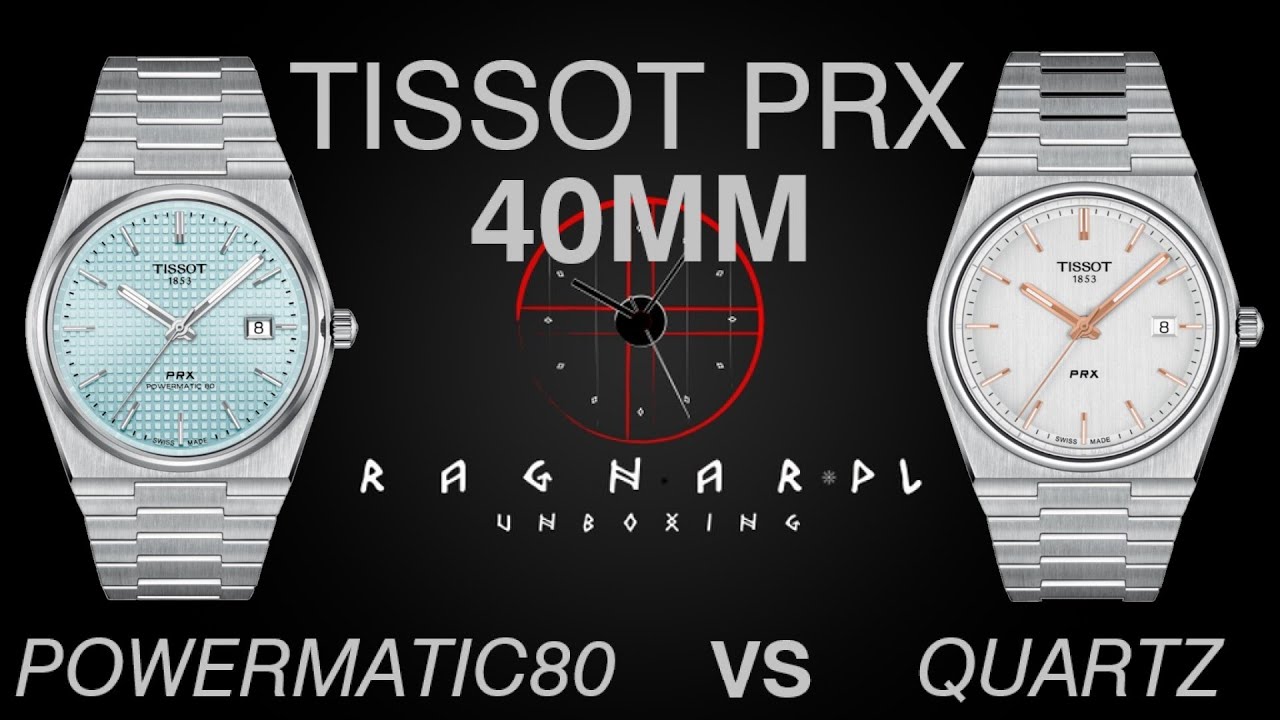 Tissot PRX 40mm Quartz VS Powermatic - porównanie, omówienie zmiana na paski skórzane.