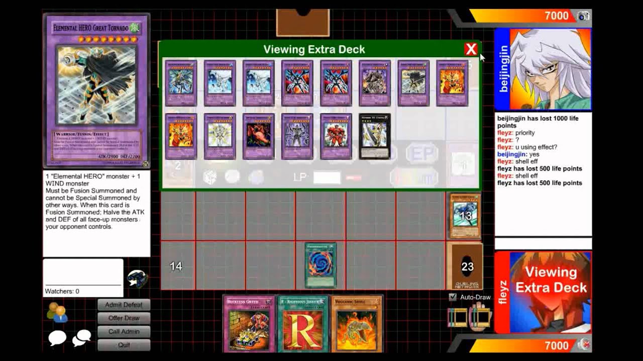 Yugioh Duel #2 - EHero vs Plant Syncro