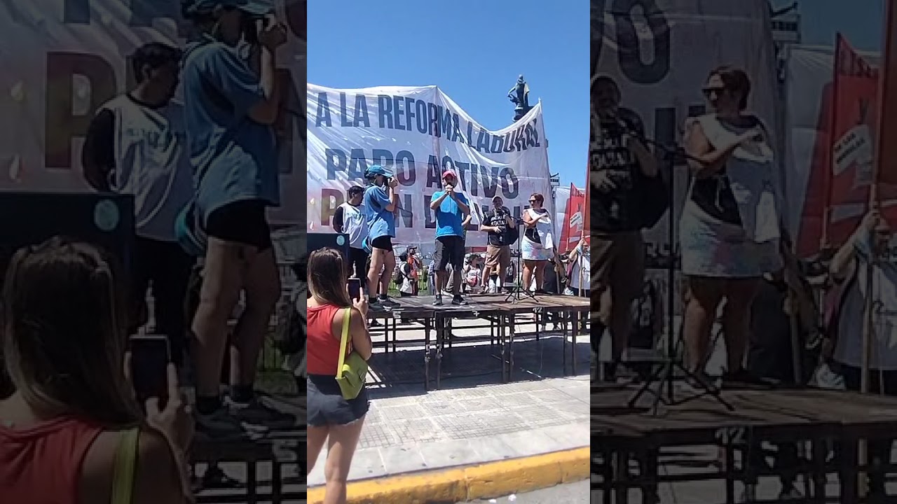 Alejandro Lipcovich,  Sec. Gral Ate Garrahan  en el Acto del Sindicalismo Combativo,