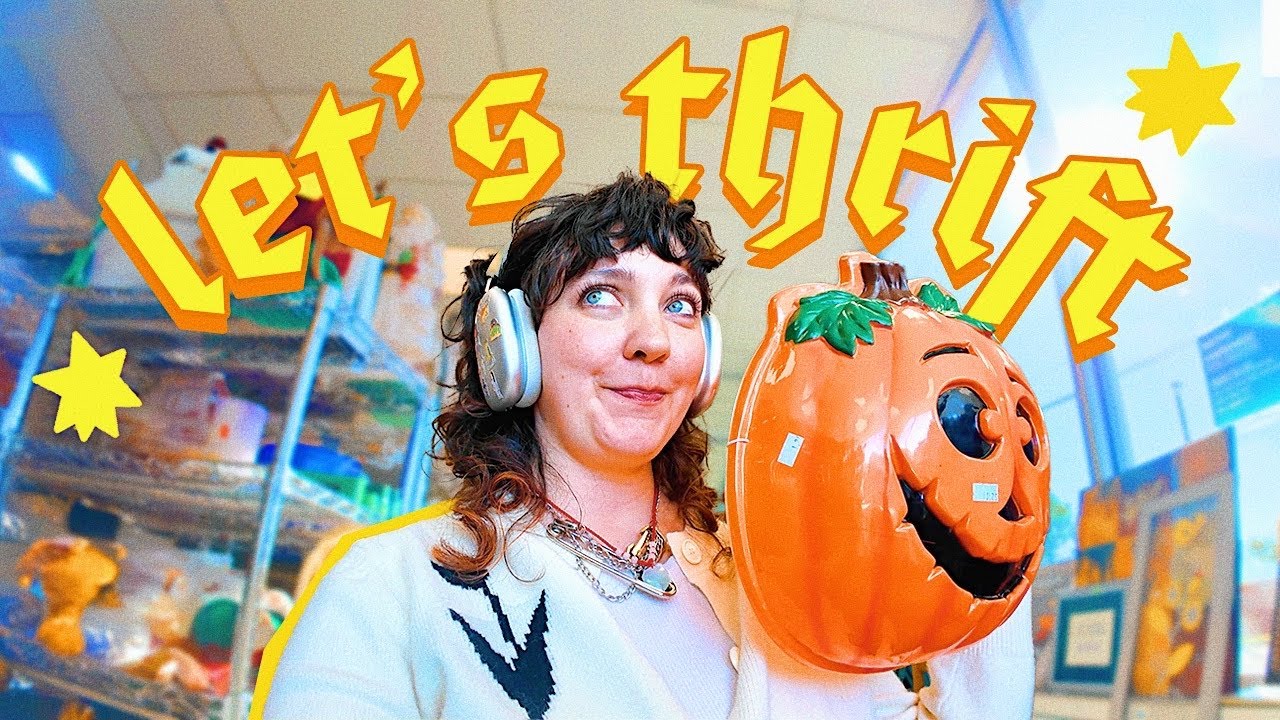 Thrifting for HALLOWEEN thrift flip DIYs 🎃👻💀