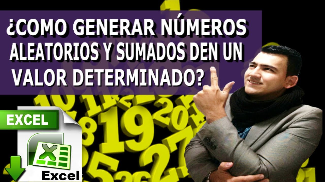 😱📢Como generar NÚMEROS ALEATORIOS POSITIVOS y que SUMADOS den un NUMERO DETERMINADO en Excel🔀🔢