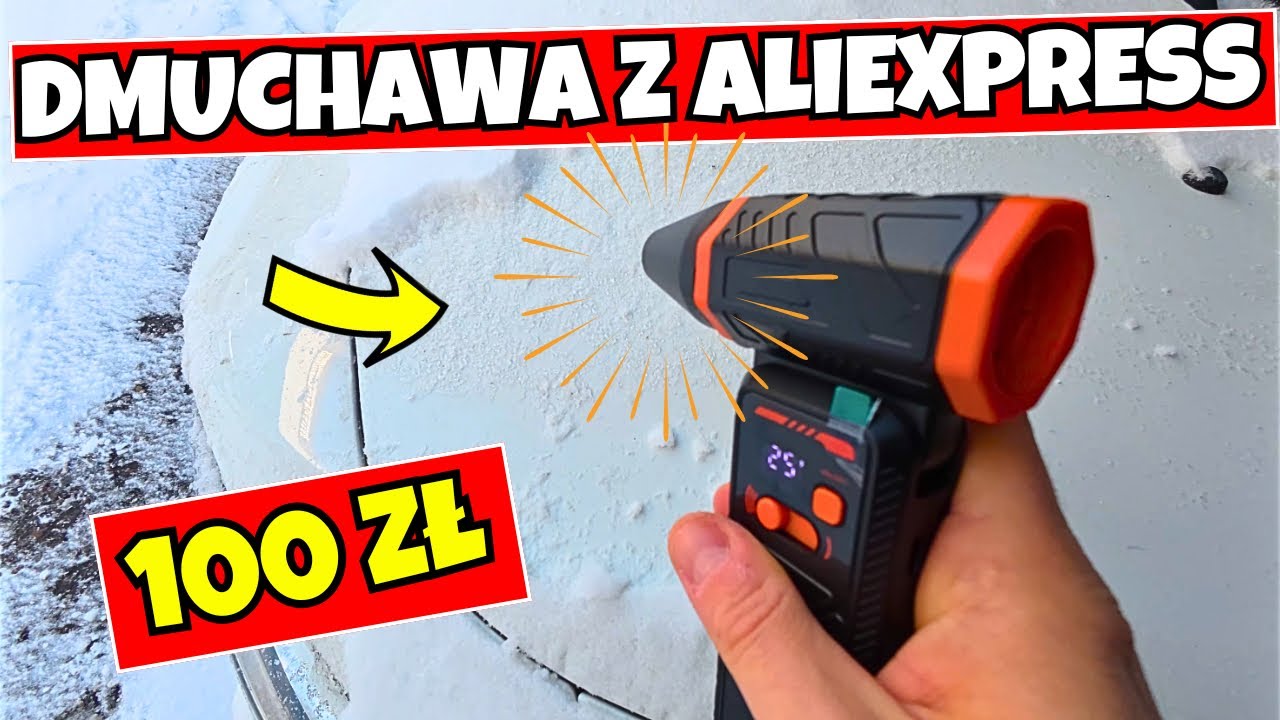 Czy dmuchawa za 100 zł z AliExpress poradzi sobie ze śniegiem? 🤯 Sprawdzam!