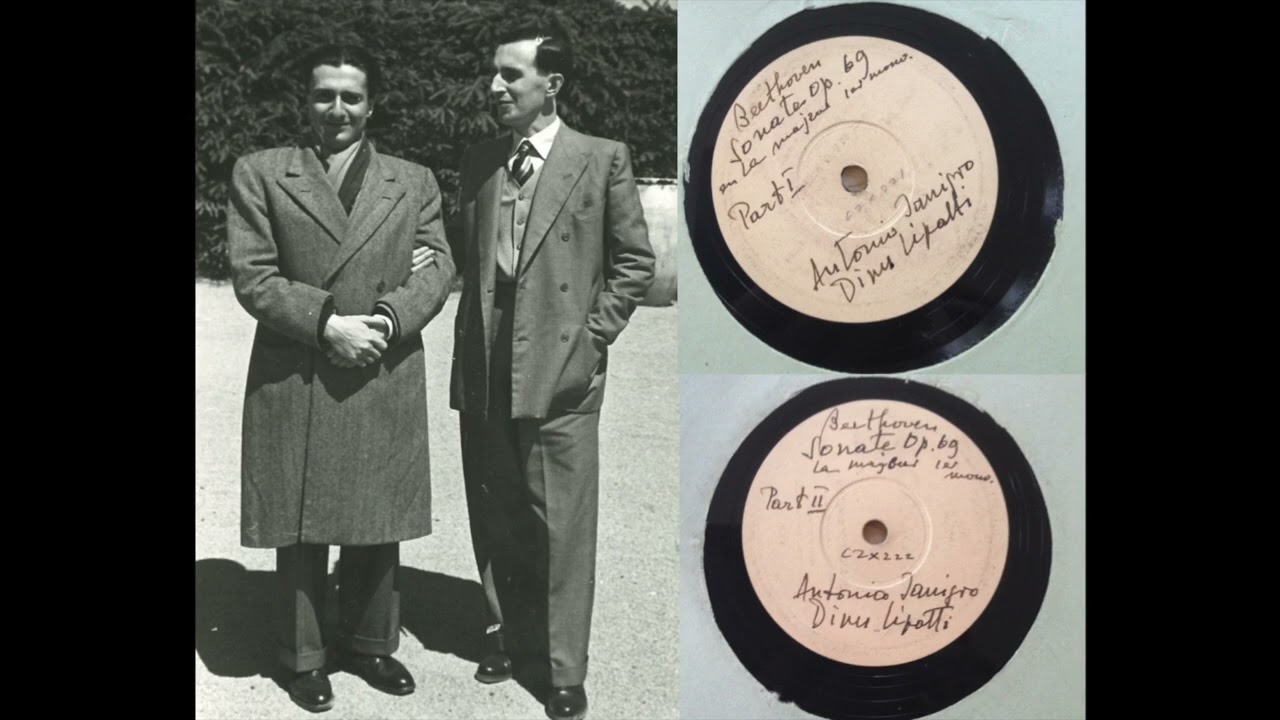Antonio Janigro & Dinu Lipatti: Beethoven's Cello Sonata No.3 in A Major, Op.69, 1st movement.