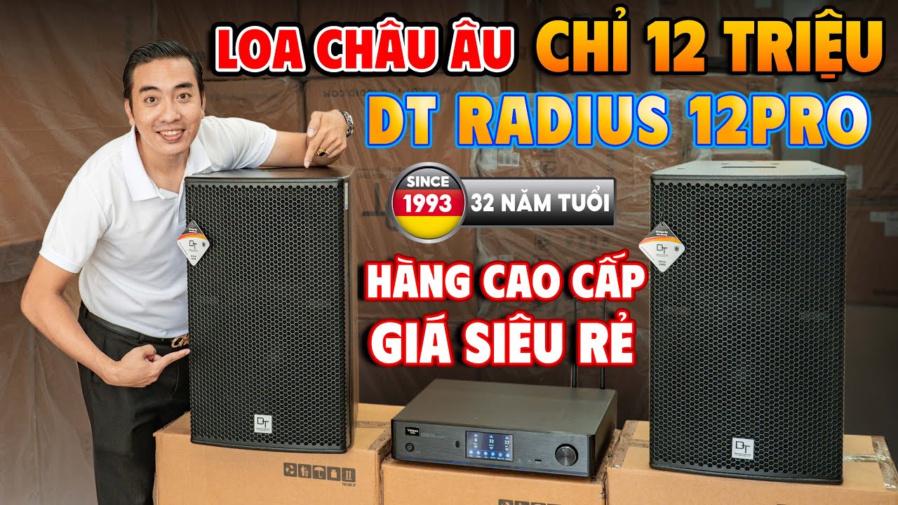 Loa Cao Cấp, Giá Siêu Rẻ! Loa Full DT Radius 12Pro Bass 30, Công Suất 400W, Giá Chỉ 12 Triệu!