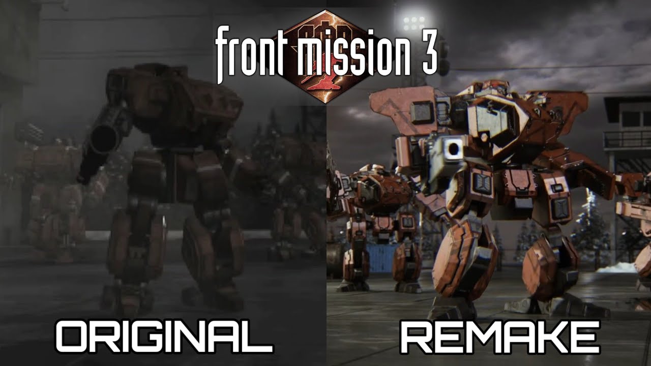 Front Mission 3: Remake Vs Original - Side by Side Gameplay Comparison