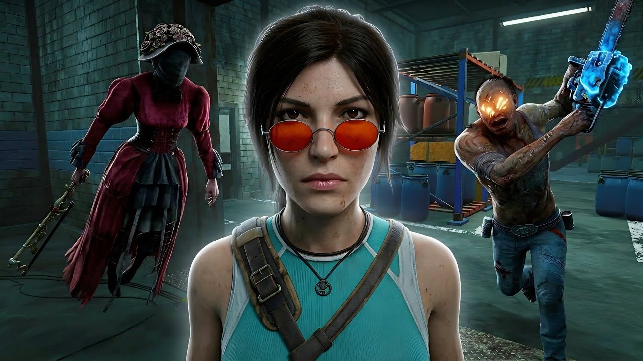 Lara Croft Survivor Gameplay Against Nurse, Hillbilly & More | DBD No Commentary