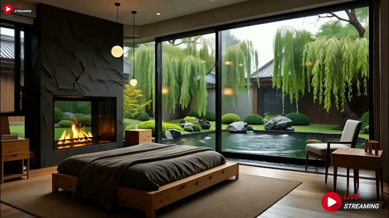 Relaxing Sleep Music + Insomnia - Peaceful Piano with Rain Sounds, Meditation Music, Stress Relief