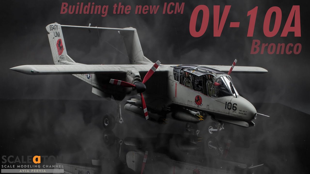 Building The ICM OV-10A Bronco Scale Model Aircraft