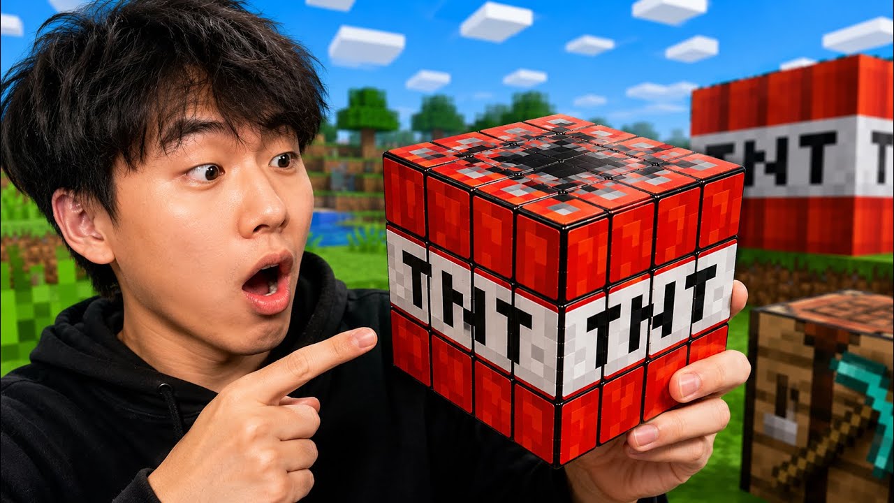 I MADE A MINECRAFT TNT RUBIK'S CUBE