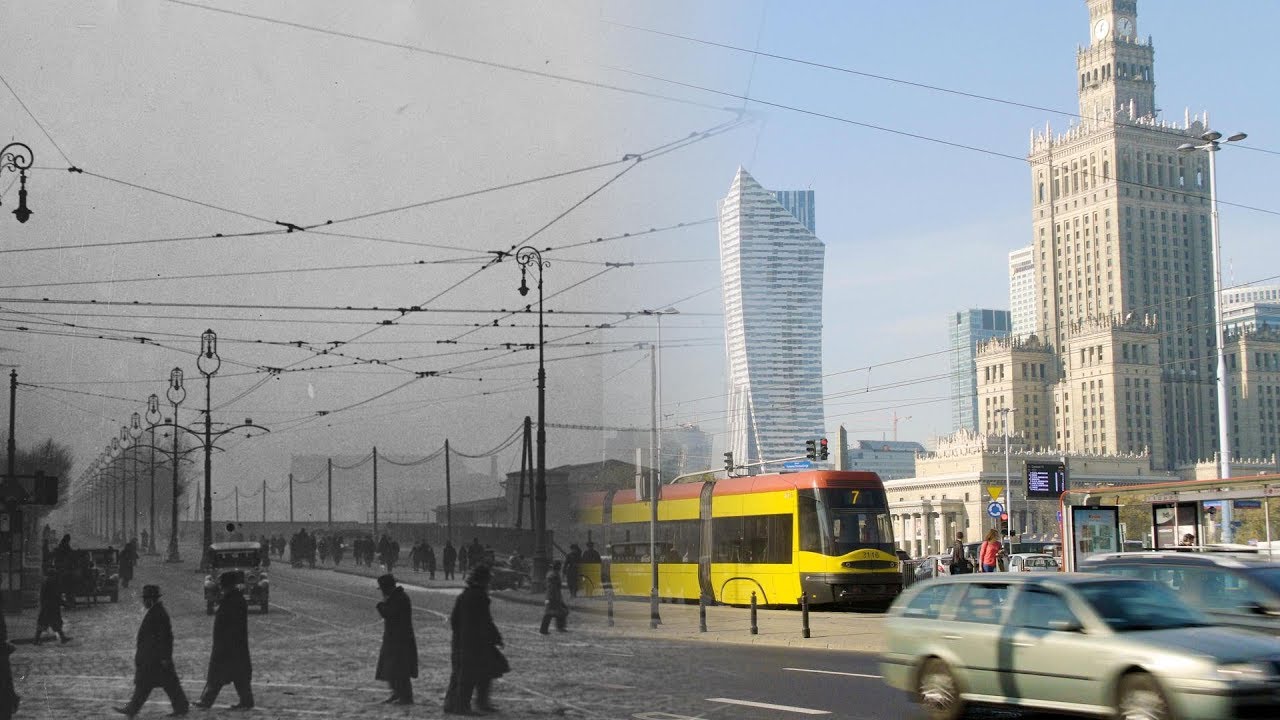 Marszałkowska - dawniej i dziś. Okolice ronda Dmowskiego