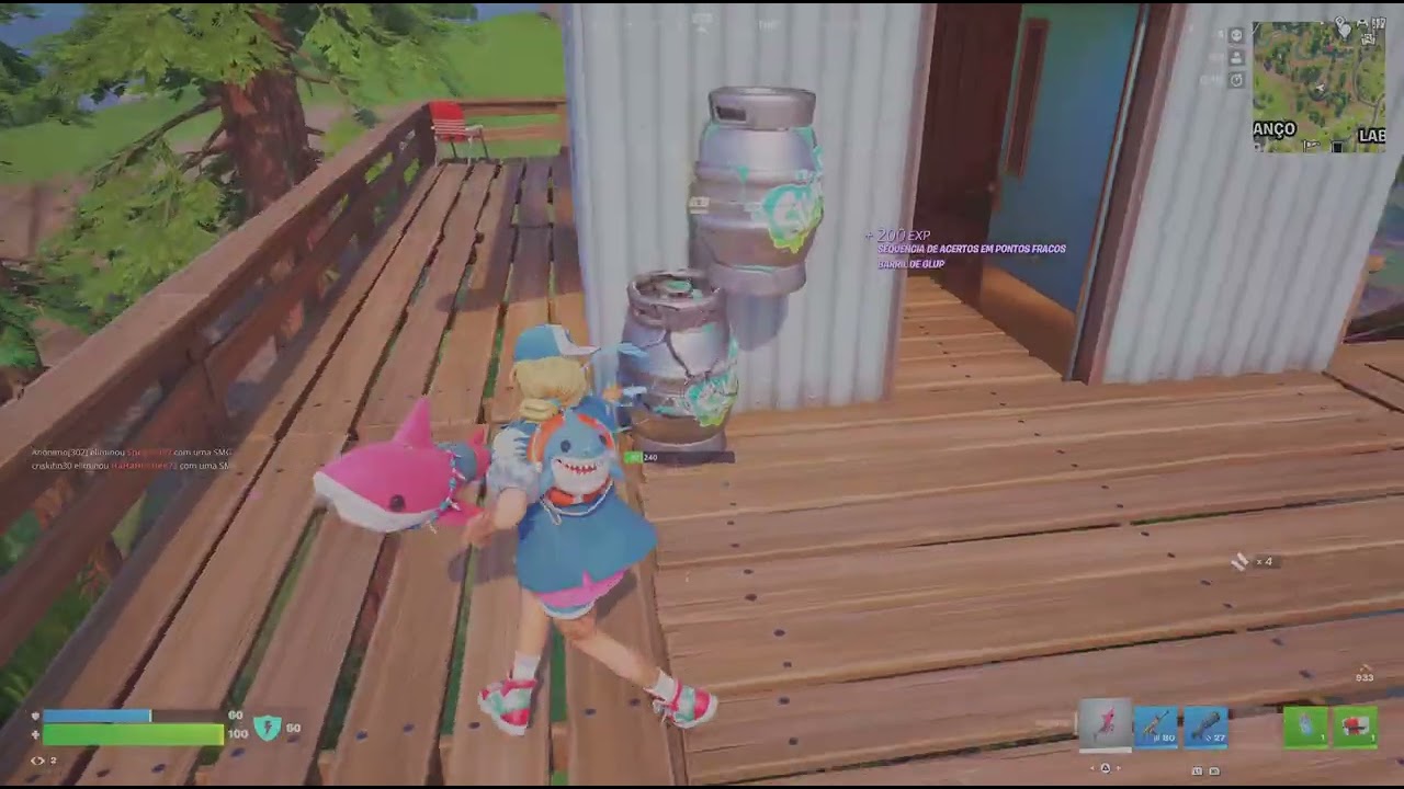 Fortnite Gameplay parte 6 (8 kills controle PS5) battle royale trocacao