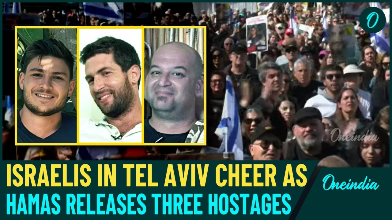 Hamas Releases Israeli Hostages| Israelis at Hostage Square, Tel Aviv, Cheer as Hamas Freed Captives
