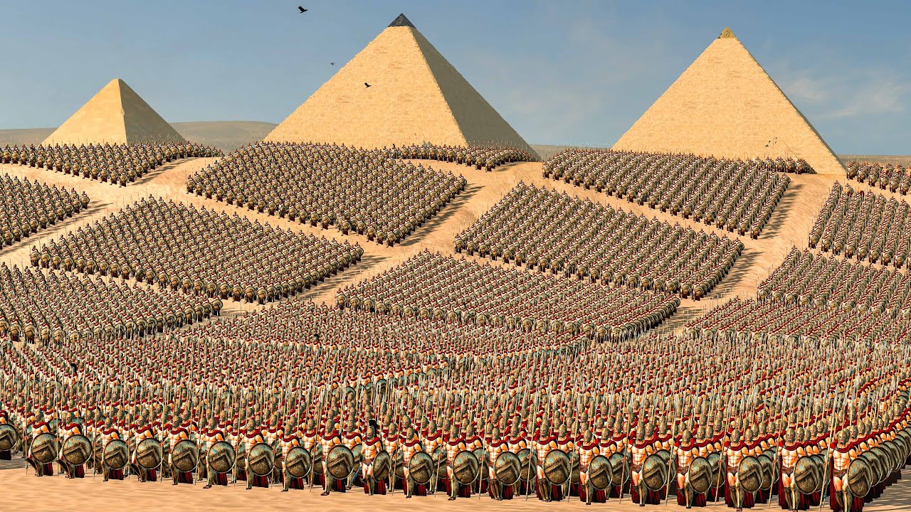 SPARTA Conquest of EGYPT (65K MEN Land Battle & Siege) - Total War ROME 2