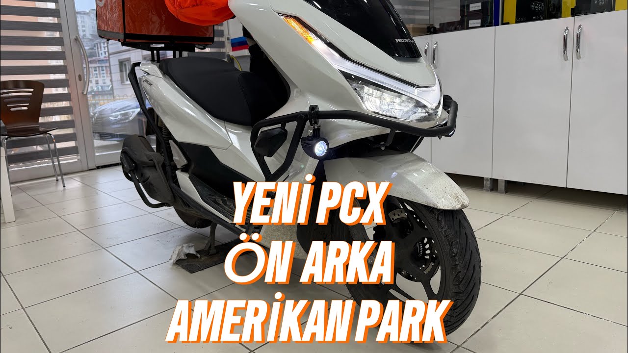 ￼ Yeni Honda PCX ön arka Amerikan park selektör aktifli Sis farı.