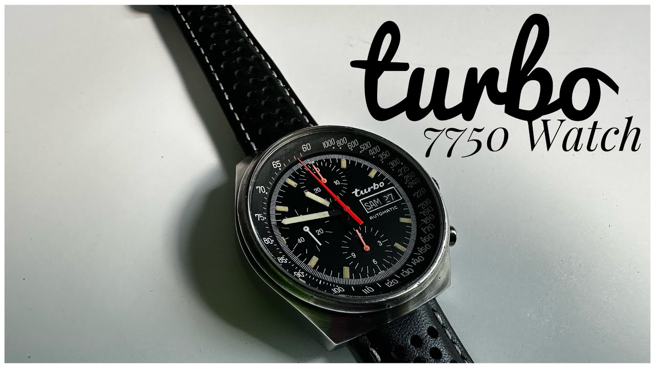 Мужские часы с механизмом Laljoux Turbo (Porsche) PVD 7750 серии 7000